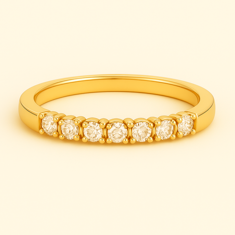 14K Diamond Band – Round Diamonds, 0.17 Ctw