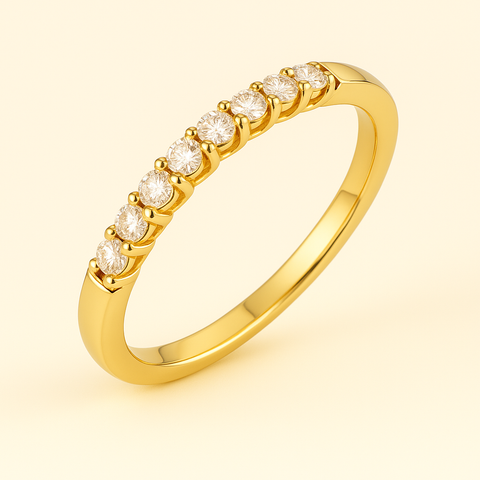 14K Diamond Band – Round Diamonds, 0.17 Ctw
