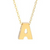 14Kt Initial "A" Necklace (Adjustable Length)