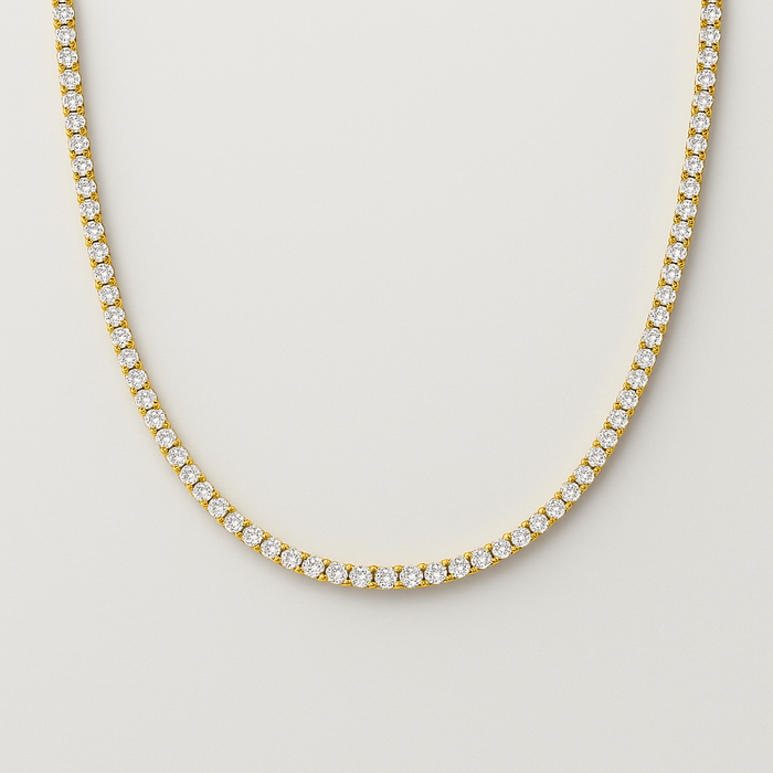 Diamond Tennis Necklace in 14K Gold – 2.23 Carats