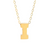 14Kt Initial "I" Pendant (Excludes Chain)