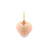 14Kt Diamond Incrusted Pink Opal Heart Pendant