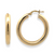 14Kt Thick Gold Hoops 28mm/1.10in