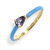 9Kt Drop Iolite Blue Enamel Ring
