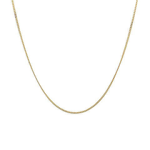 Curb Link Chain 18K Gold - 18in