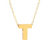 14Kt Initial "T" Necklace (Adjustable Length)