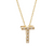14Kt Diamond Initial "T" Necklace (Adjustable Length)