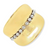 18Kt Concave Diamond Cut Beads Ring