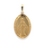 14Kt Miraculous Oval Medal 28mm/1.10in
