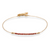 18Kt Red Diamond Cut Beads Bracelet (Adjustable Length)