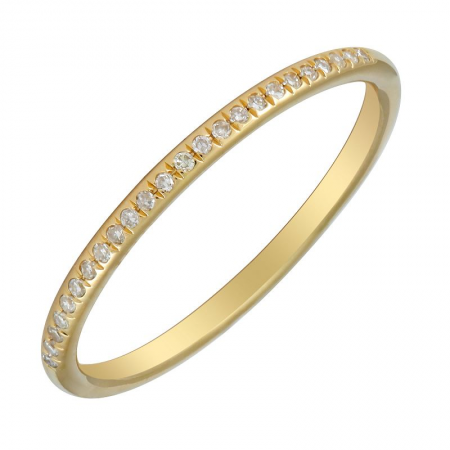 14Kt Half Eternity Pinky Ring