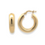 14Kt Extra Thick Gold Hoops 22mm/0.87in