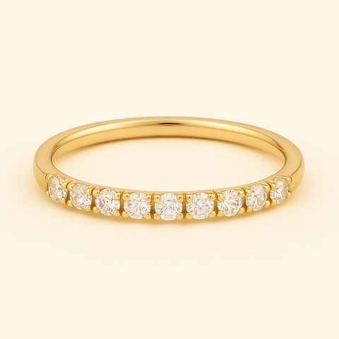 18K Diamond Band Ring – 0.20 Ctw