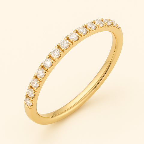 18K Diamond Band Ring – 0.20 Ctw