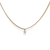14Kt Drilled Diamond Necklace (Adjustable Length)
