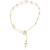 14Kt TriTone Diamond Cut Rosary Bracelet (Adjustable Length)