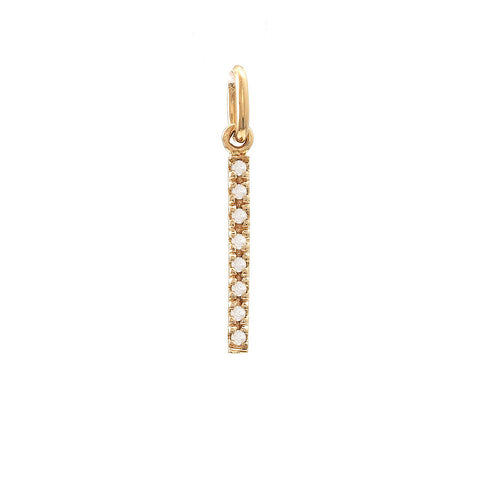 14Kt Diamond Bar Pendant