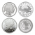 CHOOSE ANY 4 - 1oz Silver Rounds