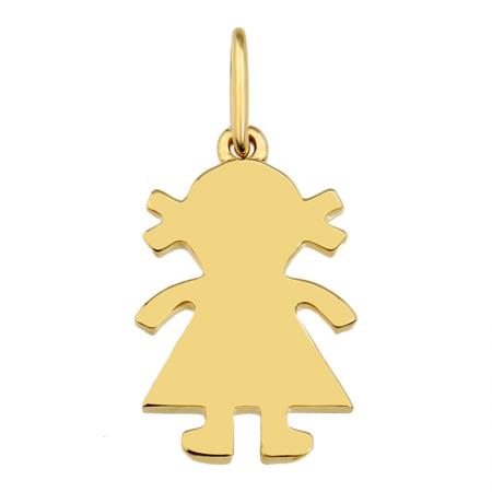 14Kt Girl Pendant