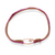 9Kt Open Heart Fuchsia Elastic Velvet Fabric Bracelet
