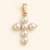 14Kt Medium Pearl Cross