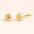 14Kt Gold Flower Incrusted Pearl Earrings