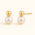 18Kt You & Me Pearl Earrings