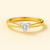 14Kt Heart-Shaped Diamond Solitaire Ring – 0.45 Ctw