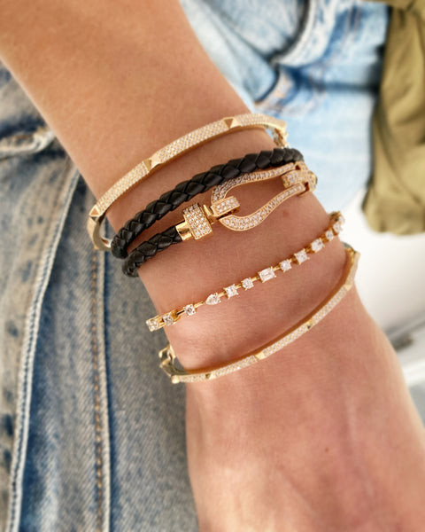 14Kt Multi-Shaped Diamond Bracelet
