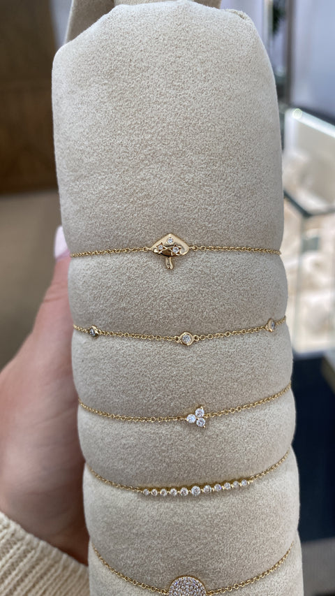 14Kt Diamond Trio Bracelet