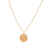 14Kt Flutted Heart Necklace