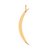 14Kt Crescent Moon Pendant