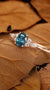 18Kt Blue Sapphire Engagement Ring