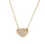 18kt Diamond Heart Glitter Necklace (Adjustable Length)