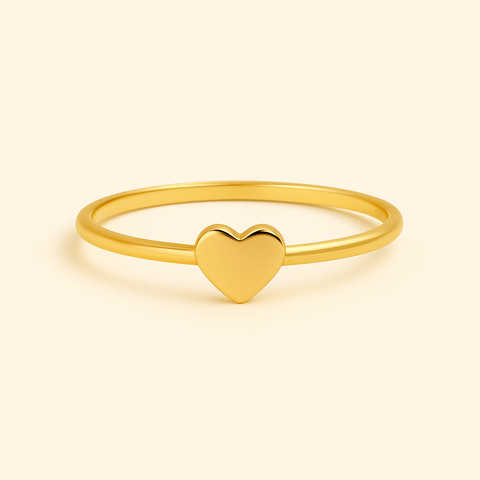 14K Gold Heart Ring