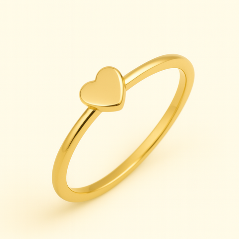 14K Gold Heart Ring