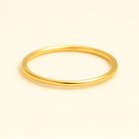 14K Thin Gold Stacking Ring