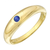 14Kt Inlay Sapphire Ring