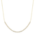 14Kt Three Prong Diamond Tennis Necklace (Adjustable Length)