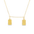 14Kt Double Scapulary Necklace (Adjustable Length)