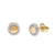 14Kt Round Diamond Stud Earrings
