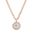 14Kt Bezeled Diamond Solitaire Necklace (Adjustable Length)