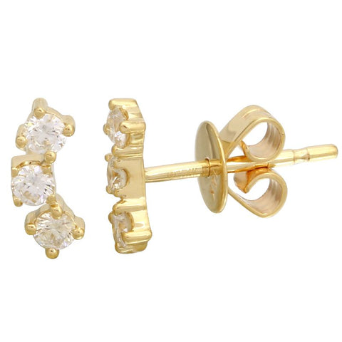 studio image of diamond jewelry in 14k gold
