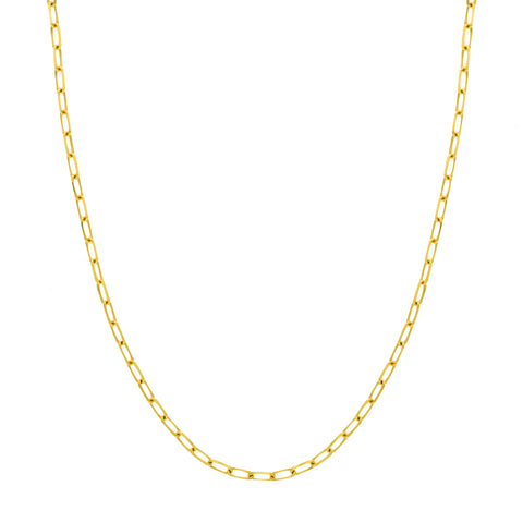18Kt Chain Paper Clip 50cm/19.6in