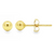 18Kt Sphere Earrings 4mm/0.15in