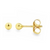 18Kt Sphere Stud Earring 3mm/0.12in
