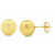 18Kt Sphere Studs 10mm/0.39in