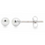 18Kt Sphere Studs 4mm/0.15in