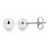 18Kt Sphere Studs 5mm/0.19in
