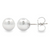 18Kt Sphere Studs 6mm/0.39in